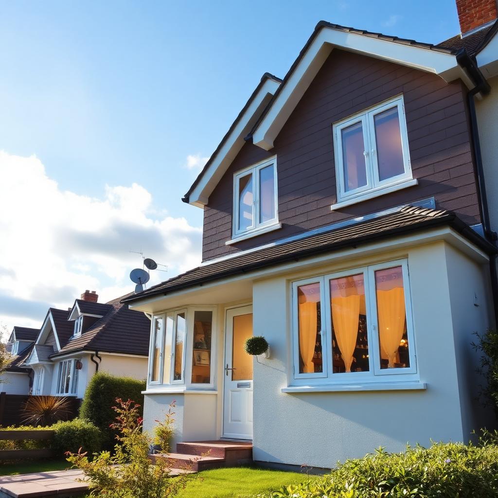 A warm, well-insulated home in Bournemouth on a bright sunny day